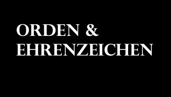 Orden und Ehrenzeichen