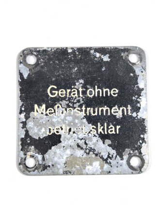 Blinddeckel  für ein Tornister Funkgerät Berta...