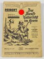 "Der Dienstunterricht im Herr - Ausgabe für den Nachrichtensoldaten", Jahrgang 1937-1938, 344 Seiten, DIN A5, gebraucht, Einband löst sich