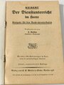 "Der Dienstunterricht im Herr - Ausgabe für den Nachrichtensoldaten", Jahrgang 1937-1938, 344 Seiten, DIN A5, gebraucht, Einband löst sich