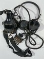 Italien 2.Weltkrieg, Doppelfernhörer mit Brustmikrofon SAFNAT, Funktion nicht geprüft