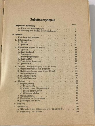 H.Dv.471 M.Dv.Nr. 239 L.Dv.100 "Handbuch für Kraftfahrer" 1936, DIN A5, 351 Seiten  mit Stockflecken, Einband löst sich