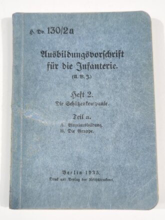 H.Dv.130/2a "Ausbildungsvorschrift für die...