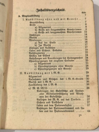 H.Dv.130/2a "Ausbildungsvorschrift für die Infanterie Heft 2 - Die Schützenkompanie Teilk a" 1935, DIN A6, 191 Seiten, gebraucht