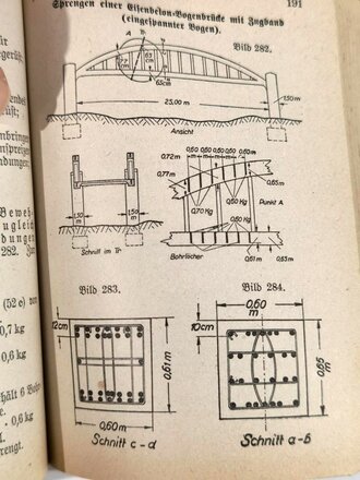 H.Dv.220/4 "Ausbildungsvorschrift für die Pioniere Teil 4 Sperren vom 25. Juli 19354", DIN A, 484 Seiten, gebraucht