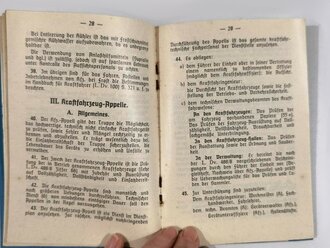 L. Dv. 83/2 "Kraftfahr-Vorschrifte Teil 2 Kraftfahrzeug-Pflege, -Apelle -geräteprüfungen, 1939, DIN A6, 56 Seiten, gebraucht