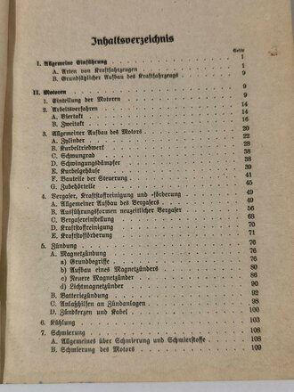 H.Dv.471 M.Dv.Nr. 239 L.Dv.100 "Handbuch für Kraftfahrer" 1941, DIN A5, 351 Seiten, Deckblatt fehlt