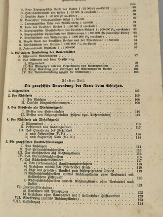 "Gelände- und Kartenkunde", über DIN A5, 135 Seiten, datiert 1937, fleckig