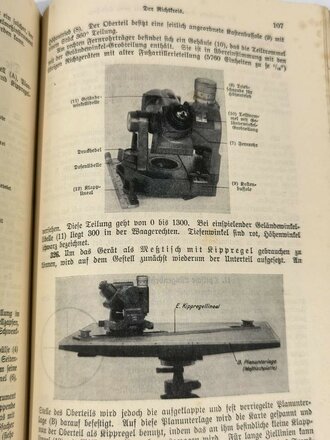 "Gelände- und Kartenkunde", über DIN A5, 135 Seiten, datiert 1937, fleckig