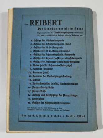 "Der Dienstunterricht im Herr - Ausgabe für den Pionier", Jahrgang 1940, 393 Seiten, DIN A5, gebraucht, Einband lose