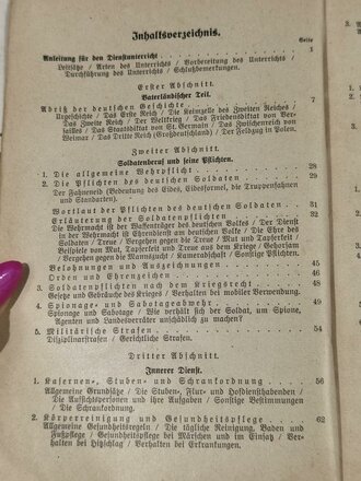 "Der Dienstunterricht im Herr - Ausgabe für den Pionier", Jahrgang 1940, 393 Seiten, DIN A5, gebraucht, Einband lose