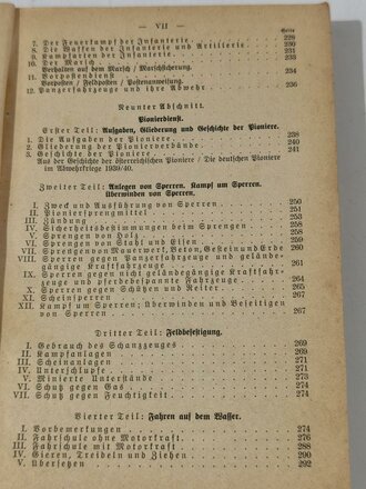 "Der Dienstunterricht im Herr - Ausgabe für den Pionier", Jahrgang 1940, 393 Seiten, DIN A5, gebraucht, Einband lose