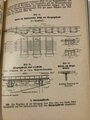 H.Dv.220/5b "Ausbildungsvorschrift für die Pioniere" Teil 5b Schwerer Behelfsbrückenbau, datiert 1938, 102 Seiten