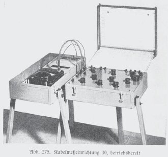 Universal Meßkoffer Wehrmacht, Hersteller Siemens & Halske ohne weitere Bezeichnung. Originallack, Fuktion nicht geprüft . Aussenmaße 17x 40 x 52cm