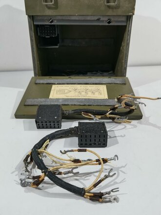 U.S. 1944 dated Signal Corps Telephone Repeater EE-99-A. Missing the batteries, otherwise in very good condition, comes with 1943 dated manual, untested