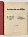 "Anleitungen für die Feuerbeschau", datiert 1939, 64 Seiten, unter A5, Einband lose