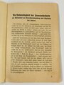 "Die Feuerwehr-Orientierungskarte", 15 Seiten, unter A5, Einband lose