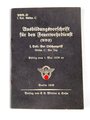 PDV. 23 "Ausbildungsvorschrift für den Feuerwehrdienst" I Teil: Der Löschangriff , datiert 1939, A6, 23 Seiten. fleckig