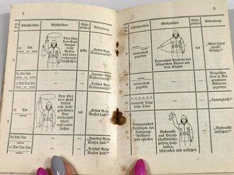 PDV. 23 "Ausbildungsvorschrift für den Feuerwehrdienst" I Teil: Der Löschangriff , datiert 1938, A6, 16 Seiten. fleckig