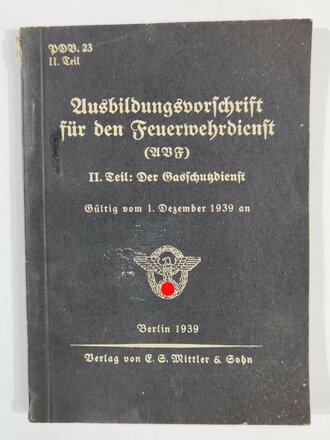 PDV. 23 "Ausbildungsvorschrift für den...