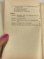 PDV. 23 "Ausbildungsvorschrift für den Feuerwehrdienst" II Teil: Der Gasschutzdienst, datiert 1939, A6, 111 Seiten. Einband lose