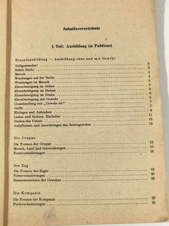 "Die Ausbildung der Feuerschutzpolizei", datiert 1944, 175 Seiten, A5, Einband löst sich