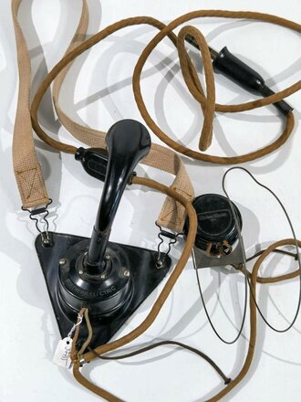 Canada most likely WWII, operations room chest microphone...
