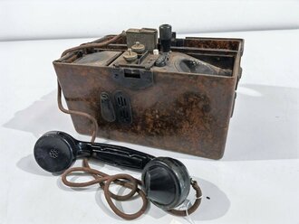Feldfernsprecher 33 Wehrmacht datiert 1940, Gebraucht, ungereinigt,  Funktion nicht geprüft