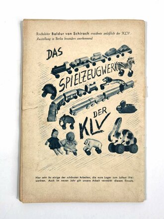 "Junge Heimat", Die Lesestunde der KLV.-Lager, Heft 2, 1942, 64 Seiten