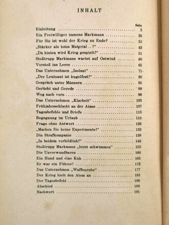 "Stoßtrupp Markmann greift ein! " W. Hoeppener-Flatow, Berlin 1939, gebunden, 190 Seiten