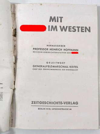 "Mit Hitler im Westen", Heinrich Hoffmann,...