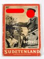 "Hitler befreit Sudetenland", Bildband, Hrsg. Heinrich Hoffmann, Berlin 1938, beschädigter hinterer Einband