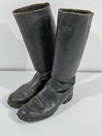 Paar Stiefel für Unteroffiziere der Wehrmacht. Getragenes Paar, Sohlenlänge 28cm
