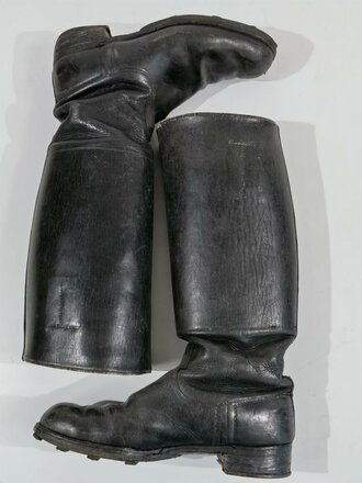 Paar Stiefel für Unteroffiziere der Wehrmacht. Getragenes Paar, Sohlenlänge 28cm