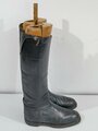 Paar Stiefel für Offiziere der Wehrmacht. Getragenes Paar, Sohlenlänge 28,5cm, mit Holzspannern