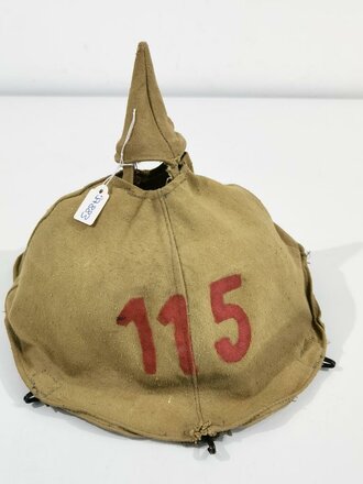 1. Weltkrieg Überzug für eine Pickelhaube "115", neuzeitliche REPRODUKTION aus Sammlungsauflösung