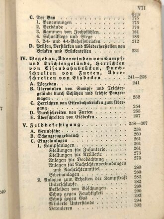 "Pionierdienst aller Waffen", vom 11.2..1935, Nachdruck Berlin 1936, 444 Seiten, DIN A6