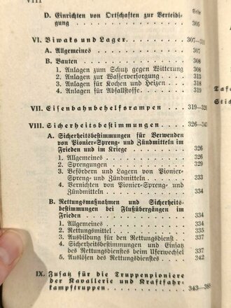 "Pionierdienst aller Waffen", vom 11.2..1935, Nachdruck Berlin 1936, 444 Seiten, DIN A6