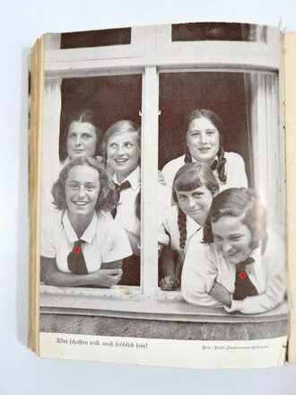 "Jungmädelleben", Trude Höing, Ein Jahrbuch für 8-14 jährige Mädel, 2. Band, Leipzig,159 Seiten, Bindung löst sich teilweise