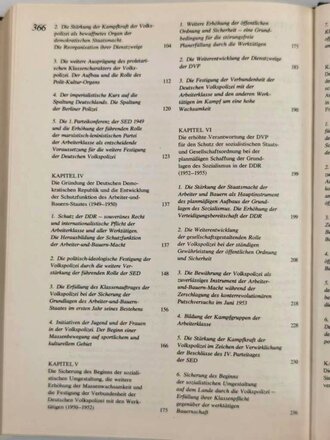 "Die Geschichte der Deutschen Volkspolizei 1945-1961" Gebraucht, 368 Seiten