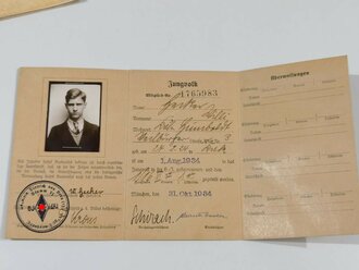 Deutsches Jungvolk  Ausweiskonvolut eines Angehörigen aus Köln