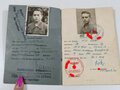 Leistungsbuch Hitler Jugend für einen Angehörigen aus Wanne-Eickel, eingetragenes HJ Leistungsabzeichen in Eisen und Silber