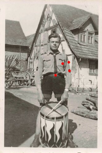 Foto eines Angehörigen des Deutschen Jungvolk 6 x 9 cm