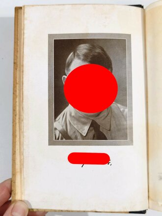 Adolf Hitler "Mein Kampf" Hochzeitsausgabe der Stadt Wevelinghoven von 1936 mit eigenhändiger Unterschrift des Bürgermeister