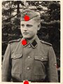 Foto eines Angehörigen der Waffen SS , 8x5 x 11,5cm