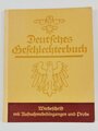 "Deutsches Geschlechterbuch" Werbeschrift mit Aufnahmebedingungen und Probe, 115 Seiten, datiert 1938