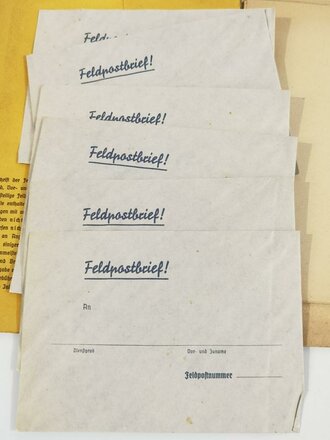 "Wehrsport" Feldpostbriefe an unsere Wehrmacht mit amtlichem Vordruck. DIN A5 Mappe mit Inhalt