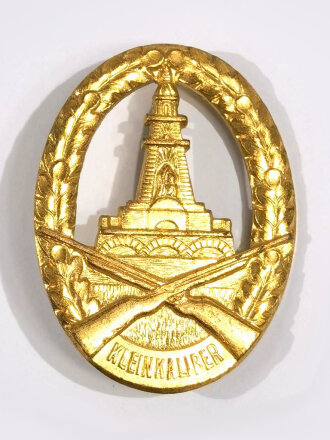 Deutschland nach 1945, Deutscher Soldatenbund Kyffhäuser , Kleinkaliber Schießauszeichnung in gold  40mm