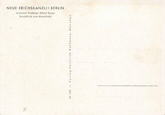 Ansichtskarte "Neue Reichskanzlei Berlin - Durchblick zum Mosaiksaal"