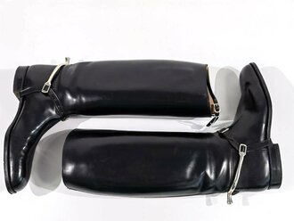 Paar Stiefel für Offiziere in sehr gutem Zustand, Hersteller "Hassia", Sohlenlänge 30,5cm
